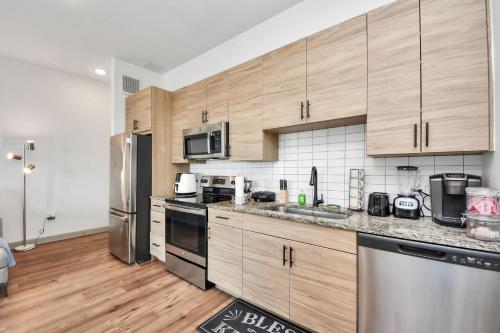 Houston Luxury Apartment Features a rooftop pool city views and king-size beds in Houston