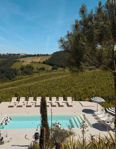Peldbaseins, Villa Eleonora Italia in Mornico Losana