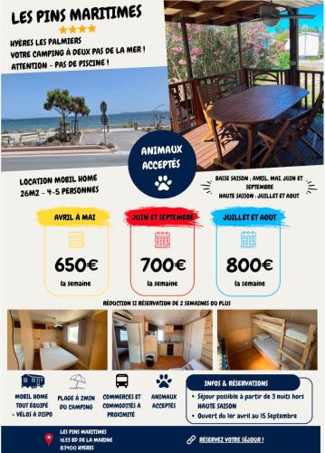 Mobile home 4 personnes - Camping Hyères – khách sạn tại Le Ceinturon