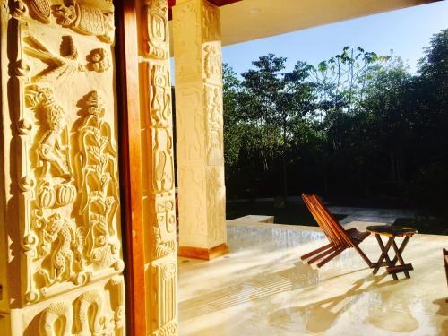 Balcony/terrace, Hotel Casa Maya Calakmul in Chicanna