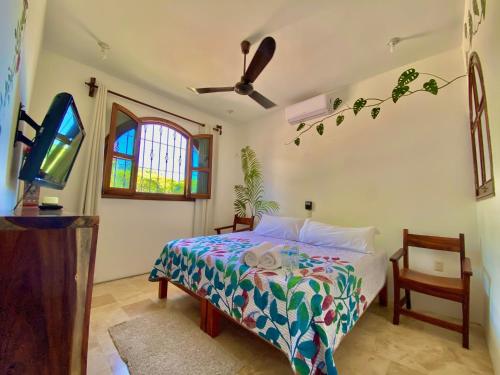 Habitación privada con AC en Carrizalillo VERDE