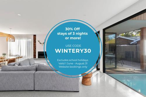 Riverhaus Luxe Barwon Heads Retreat with Pool in Barwon Heads