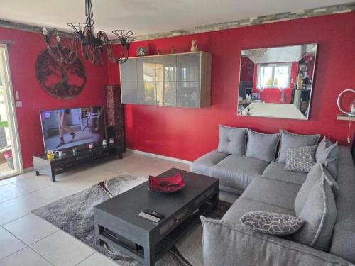 Shared lounge/TV area, Entire place, Marsanne house in Marsanne