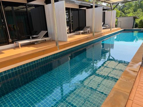 Morocco Blue cafe by Chilong River Farm Resort in Mahasarakham