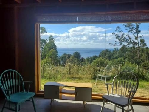 Cabin Puerto Varas lake view and tinaja