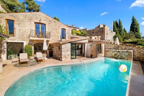 Stay in a charming villa with a heated pool