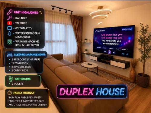 N2 Big TV Karaoke kids play Room duplex unit 8 pax, Kuala Lumpur