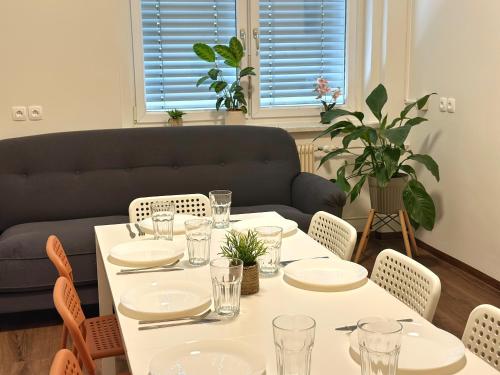 Jagatud salong / TV-ala, JMC Residence Rooms Ljubljana near Kolmiksild