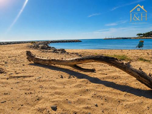 T3 climatisé avec jardin à 900 m de la plage