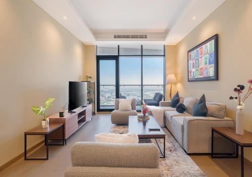 Modern 1BR Apartment, High Floor, Near Dubai Mall, Dubaj