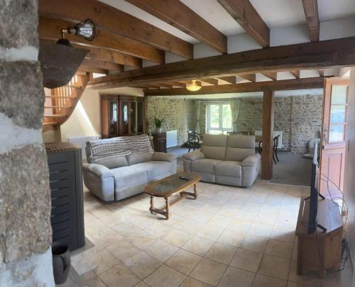 Mill House with leisure lake in Saint-Cyr-du-Bailleul