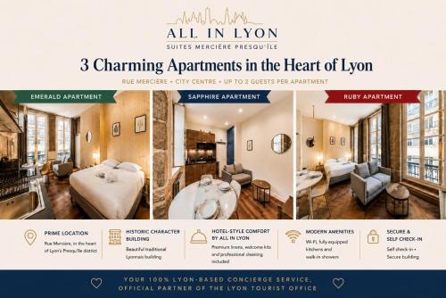 All in Lyon | Les suites Emeraude/Saphir/Rubis au cœur de Lyon