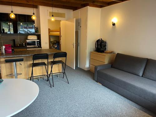 Grand Studio aux pieds des pistes Vue sur piste