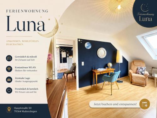 Ferienwohnung Luna -3 Schlafzimmer, Waschmaschine, Küche, WLAN, ca 15 Min bis zum Europa Park, in Malterdingen, Deutschland