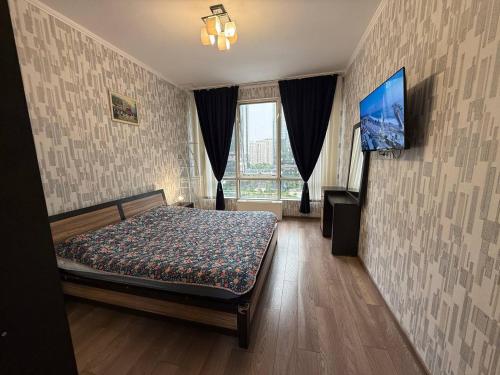 1-Bedroom Studio Apartment with Swimming pool and GYM – khách sạn tại Almaty