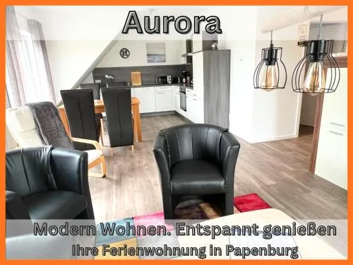 "Aurora" Papenburg Dachterrasse Neubau 74qm EBK 2 Schlafzimmer bis 4 Personen Free WiFi in Papenburg, Deutschland