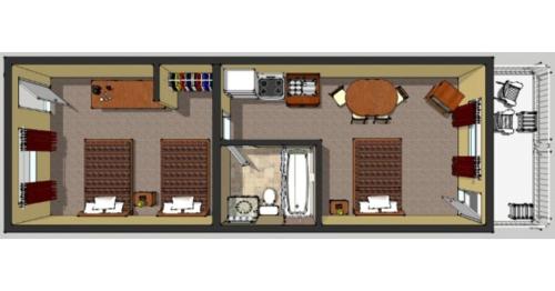Spindrift Motel - 평면도