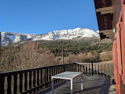 Erkély/terasz, Mountain Chalet in Beauvezer in Beauvezer