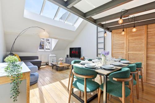 Bright 2BR Flat with Mezzanine in Central Paris