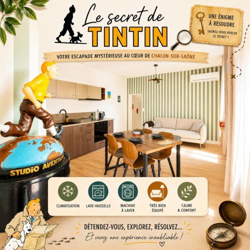 Le Secret de Tintin # Climatisé & Escape Game - Location saisonnière - Chalon-sur-Saône