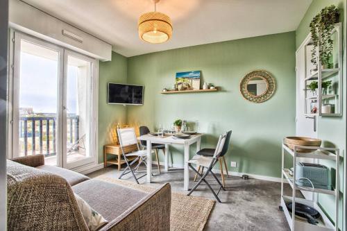cabourg plage, cabourg, 1 chambre avec bacon et acces plage