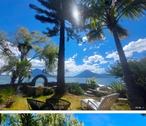 Garden, GuateMia Delux Prived bath Queenbed Prived Beach area in Santa Cruz la Laguna