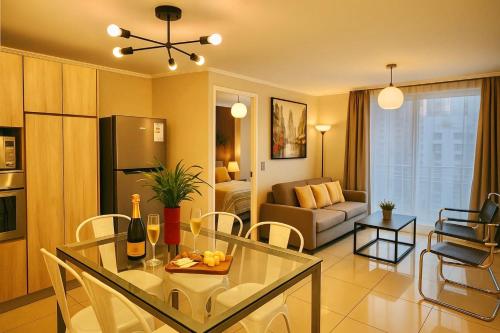 Amplio Depto con 2 habitaciones metro Santa Ana