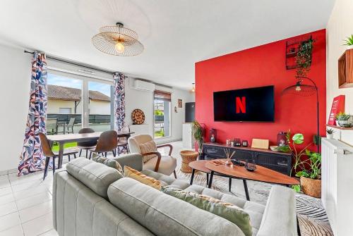 Grand Duplex T4 • Terrasse • Parking • Centre