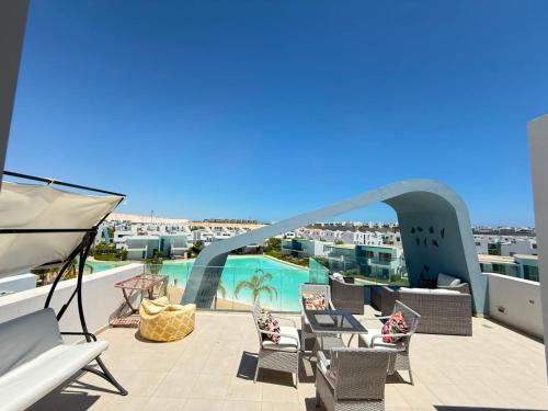 chalet 3 bedroom lagoon view in fouka bay CL4-Ch13-03 – khách sạn tại Zawiyat Ailat Nuh