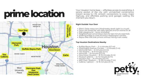 Designer Townhome Near Memorial Park - Sleeps 7 in Houston