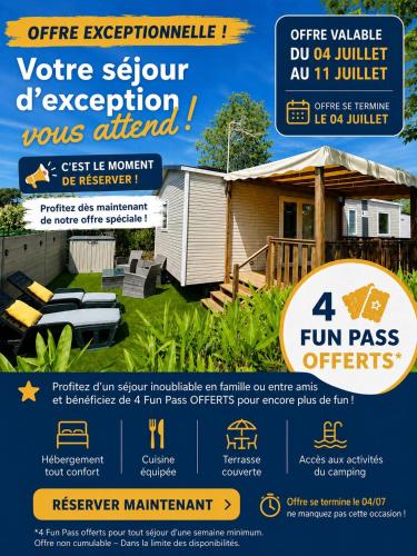 Charmant Mobil home familial pour 8 personnes