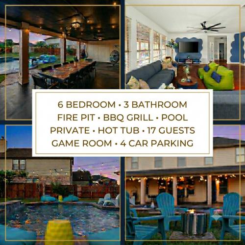 Luxury 7BR Pool Hot Tub & 4 Car Parking – khách sạn tại Pflugerville