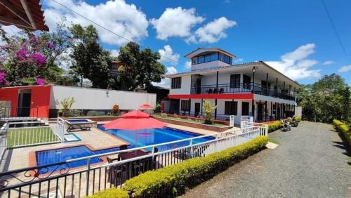 Viesnīcas āriene, FINCA HOTEL GUADUAL Quindío (FINCA HOTEL GUADUAL Quindio) in Quimbaya