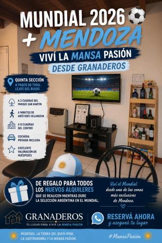 "MENDOZA Tu refugio espacioso en el corazón de MENDOZA y el PARQUE"