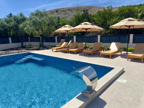 Swimming pool, Villa Paula in Gošići