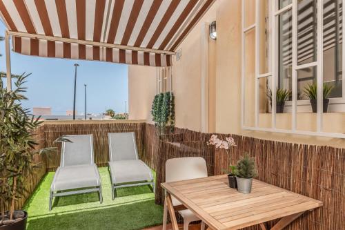 Playa Vistas Apartment Terrace Pool & AC