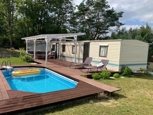 Domek na Kaszubach z basenem in Karłowo
