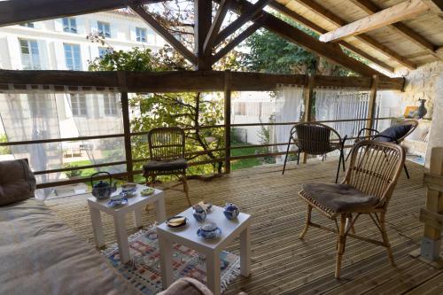 Erkély/terasz, La Tillaie SPA et Sauna in Ile De Re