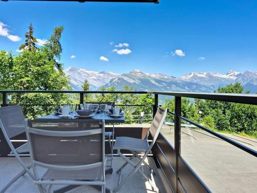 Balkon/teras, Apartment Nid d'aigle G0 by Interhome in Nendaz
