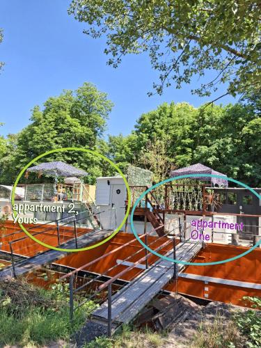 Appartement indépendant avec terrasse sur péniche
