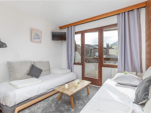 Studio cabine confortable pour 4 à Avoriaz, balcon plein sud