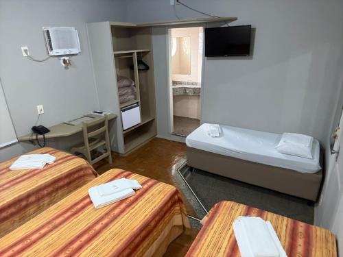 1 double bed, 1 twin bed, 1 sofa bed
