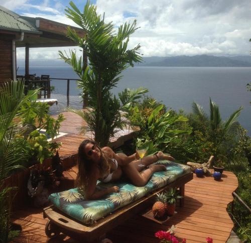 Kilátás, Naveria Heights Lodge near Savusavu repülőtér