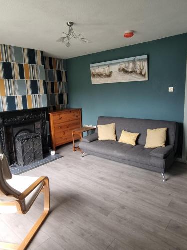 blue cottage in Ballycastle