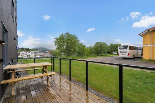 Balcony/terrace, Helt ny leilighet in Leknes