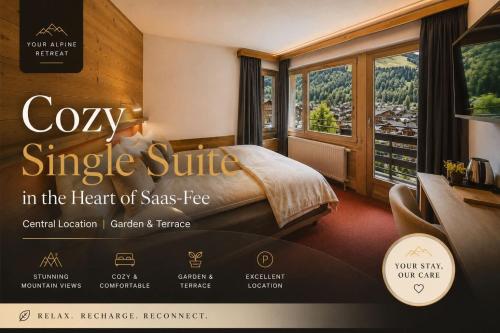 Cozy Single Suite in the Heart of Saas-Fee