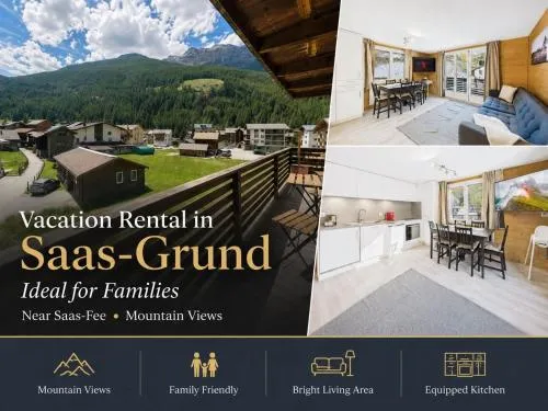 Vacation rental in Saas-Grund ideal for families in Saas-Grund, Schweiz