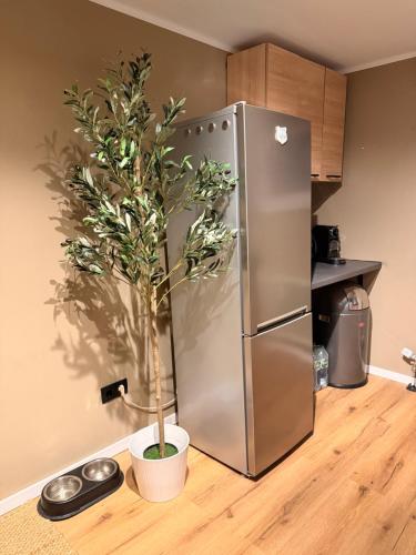 Konyha, Stylish 58 sqm apartment with sauna, close to the city & train station in Unna