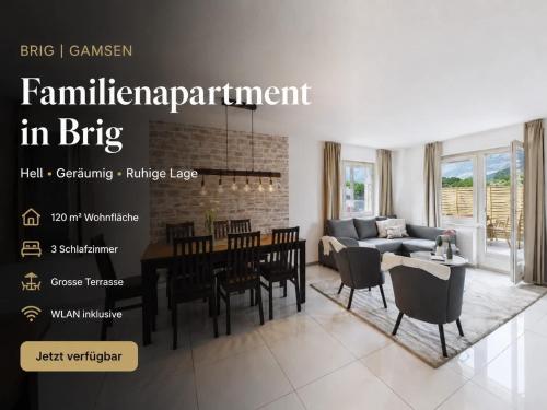 Family apartment in Brig – khách sạn tại Glis