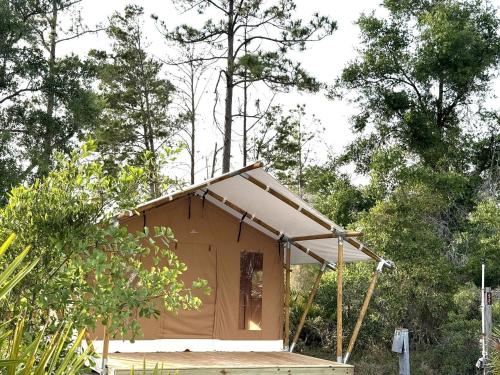 Spacious Double Safari Tent with Private Fire Pit Near Anna name Island in Bradenton, Florida